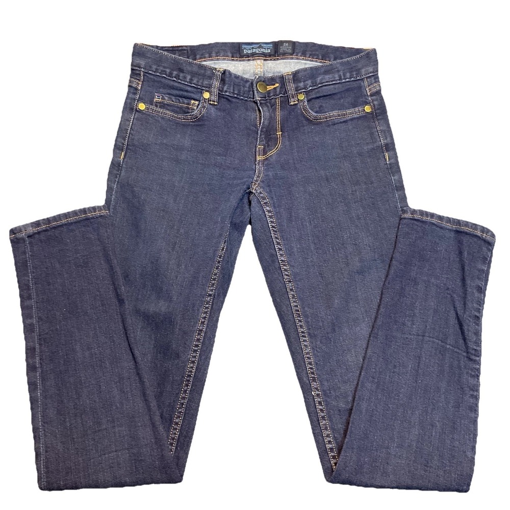 Patagonia Jeans Women's 26 Blue Organic Cotton Denim Stretch Slim Skinny Leg